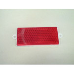 REFLECTIVE GLASS RED RECTANGLE WITH HOLDERS
