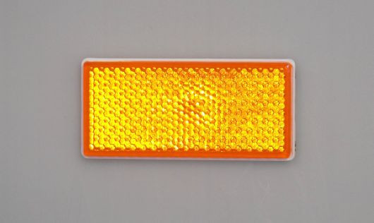 REFLECTIVE GLASS ORANGE RECTANGLE