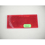 REFLECTIVE GLASS RED RECTANGLE