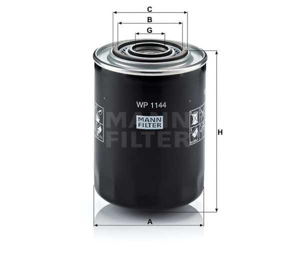 FILTER WP1144 OIL MANN