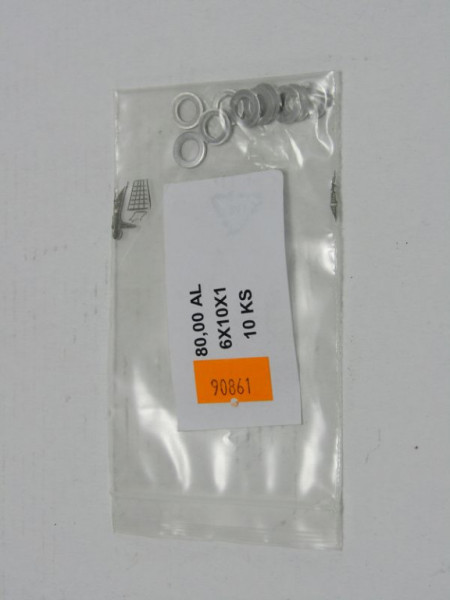 SET OF SEALING RINGS Al 6*10*1mm