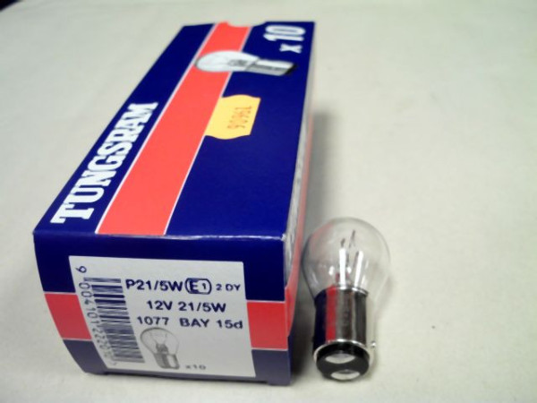 BULB 12V 21/5W BaY15d P21/5 TUNGSRAM