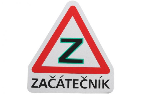 Samolepka ZAČÁTEČNÍK 135x120mm