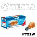 Žárovka 12V PY21W BAU15s TESLA oranžová