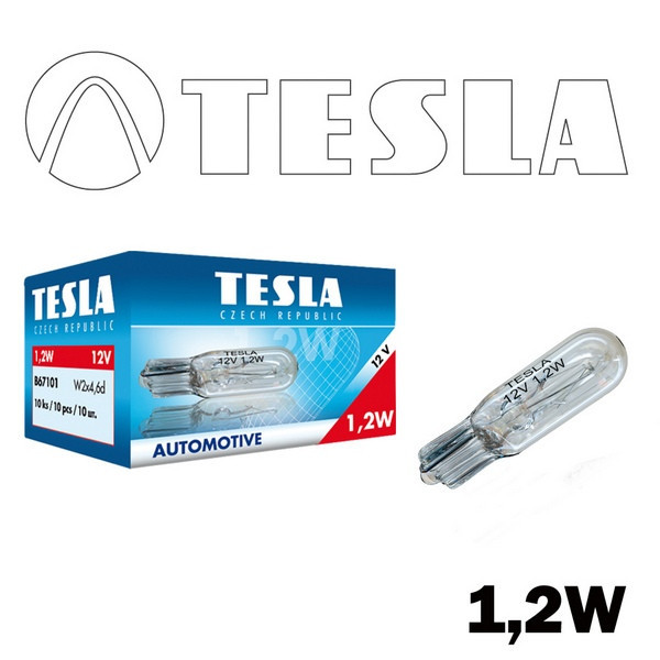 BULB 12V 1.2W W2x4.6d TESLA