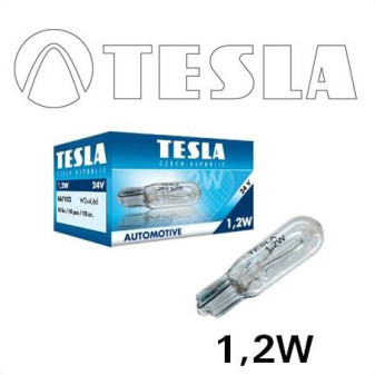 Žárovka 24V 1,2W W2x4,6d TESLA