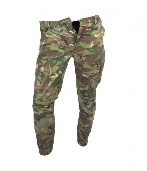 Kalhoty maskáčové elastické, multicam, XL, Smilodon