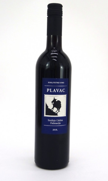 Plavac - červené suché víno z Pelješacu -13%  vinařství Badel - chorvatské víno - 0.75L