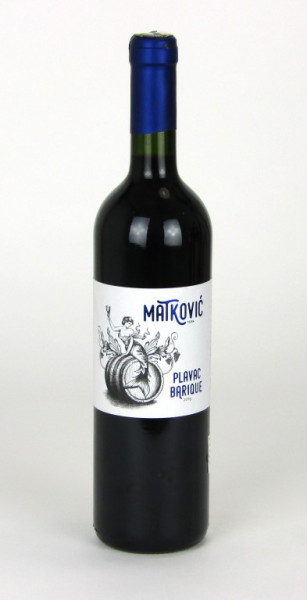 Plavac Barrique - červené suché víno 13,6% - Matkovič - chorvatské víno - 0.75 l