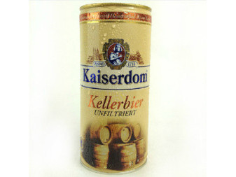 Kaiserdom pivo 4.7% nefiltrovaný- Německo - plech - 1L