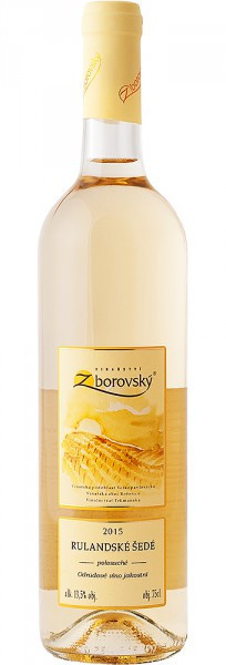 Rulandské šedé - kabinetní - bílé suché - 12,5% - Zborovský 0.75 l
