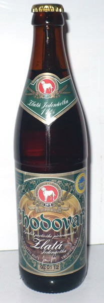Zlatá jedenáctka - světlý ležák 4,5% - Chodovar - 0.5L