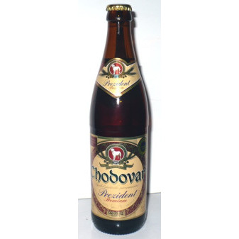 Prezident - světlý ležák 5,0% - Chodovar - 0.5L