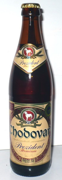 Prezident - světlý ležák 5,0% - Chodovar - 0.5L