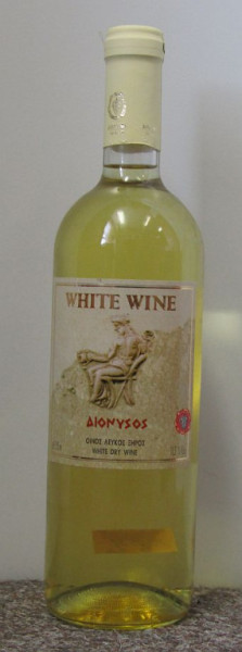 DIONYSOS - řecké víno - bílé suché víno 11,5% - 0,75L