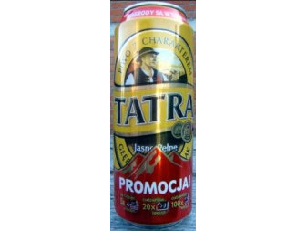 Tatra piwo 6,0% - plech- polské pivo - 0.5L
