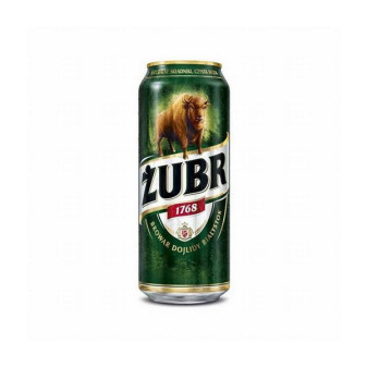 Zubr piwo 6.0% - plech - polské pivo - 0.5L