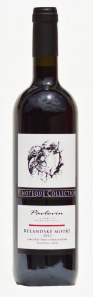 Rulandské Modré - červené pozdní sběr 12.5% - vinařství Pavlovín - 0.75L