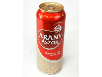 Arany Ászok DO 4.3%- plech -  0.5L maďarské pivo