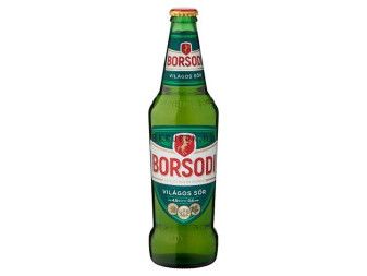 Borsodi vilagos 4.5% - láhev -  0.5L maďarské pivo