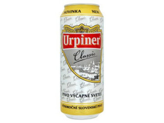 Urpiner 10°- světlé výčepní 4%- plech - Slovenské pivo - 0.5L