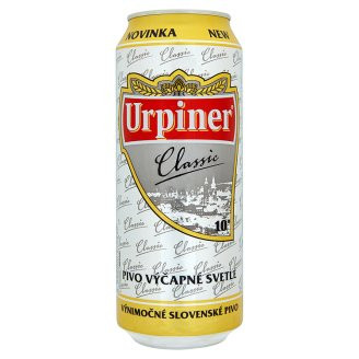 Urpiner 10°- světlé výčepní 4%- plech - Slovenské pivo - 0.5L