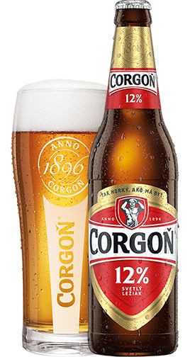 Corgoň 12 - světlý ležák - 4,9% - láhev - Slovenské pivo - 0.5L