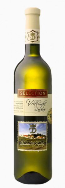 Veltlínské zelené Selection - polosuché 12,0% - pozdní sběr - 0.75 L - vinařství u Kapličky