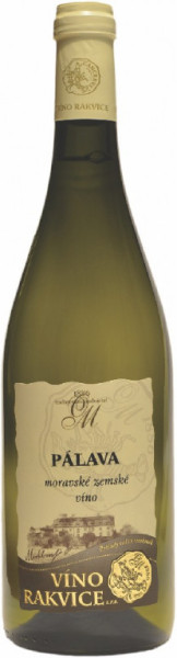 Pálava - bílé polosladké - 13,5% - moravské zemské - Rakvice 0.75L