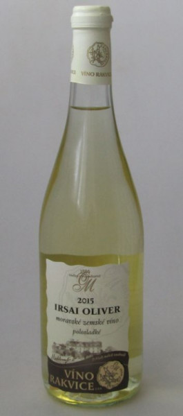 Irsai Oliver- bílé polosladké - 12,5% - moravské zemské - Rakvice 0.75L