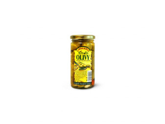 Olivy KREOLIS - zelené bez pecky marinované - ráj delikates - 240g