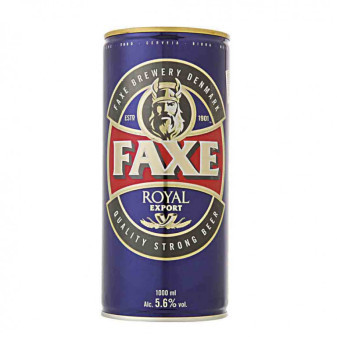 FAXE Royal Export pivo - plech - 5,6% - 1L
