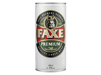 FAXE Premium pivo - plech - 1L