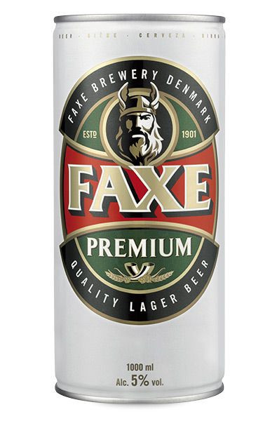 FAXE Premium pivo - plech - 5,0% - 1L