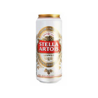 Stella Artios - světlý ležák 5% - plech - Maďarsko - 0.5L