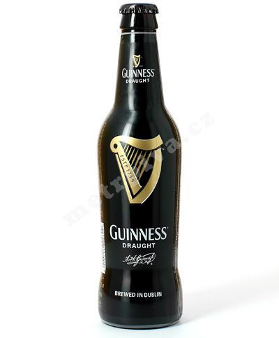 Guinness Extra Stout 5.0% - kvašené tmavé irské pivo - 0.33L