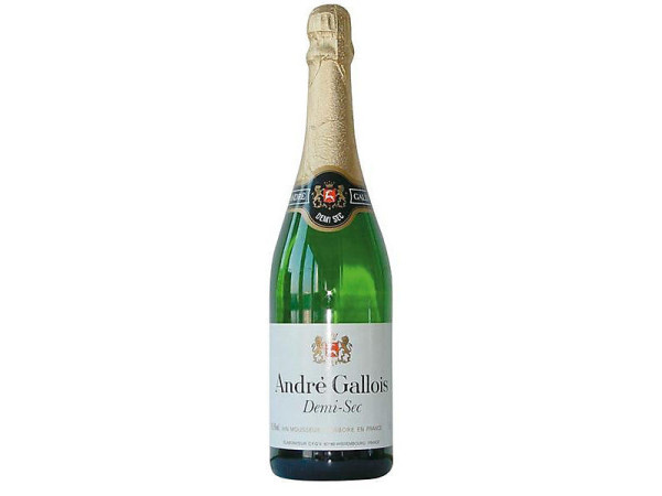 André gallois demi sec - sekt 10,5% - 0.75L