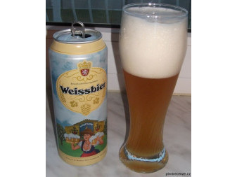 Weissbier - Weatbeer- pšeničné kvasnicové pivo - Německo - plech - 0.5L