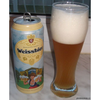 Weissbier - Weatbeer- pšeničné kvasnicové pivo - Německo - plech - 0.5L