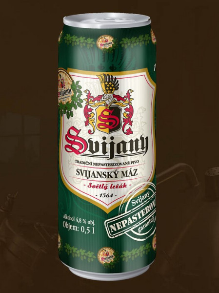 Máz Svijany 11% - světlý ležák - Plech - pivovar Svijany - 0.5L