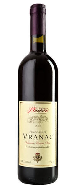 Vranac - červené - Černá Hora  - plantaže - 0.75L