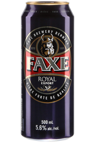 FAXE royal - světlý ležák 5.6% - plech - 0.5L