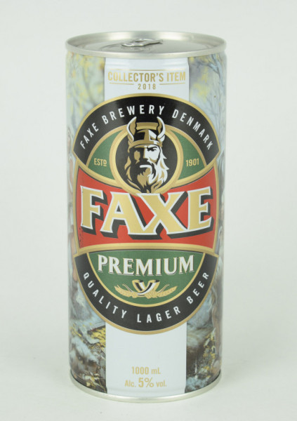 FAXE PREMIUM LIMITED - světlý ležák 5% - plech - Dánsko -1L