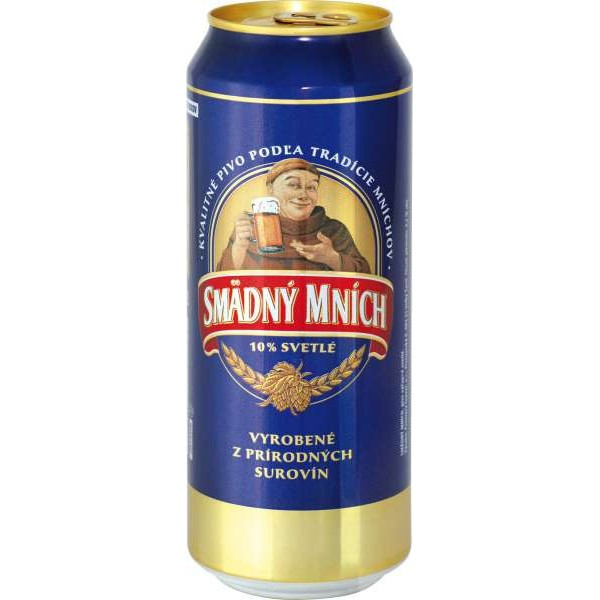 Smadný mnich - světlé pivo 4.0% - plech - 0.5L