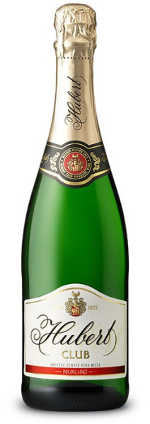 Hubert CLUB - bílé šumivé víno polosladké 11,0% - 0.75L