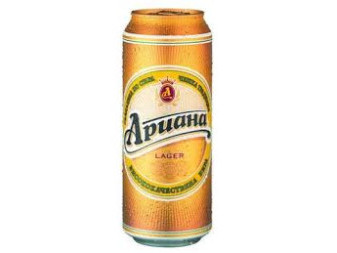 Ariana pivo 4.5% - plech - bulharské pivo - 0.5L