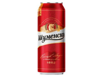 Šumensko pivo 4.8% - plech -  bulharské pivo - 0.5L