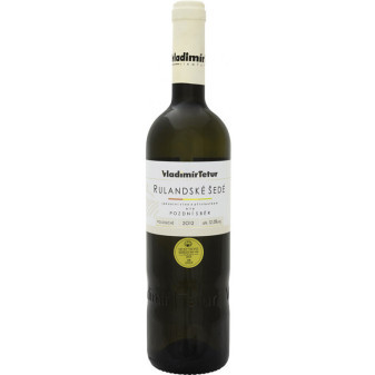 Rulandské šedé - pozdní sběr - bílé polosuché - 11,5% - vinařství Tetur - 0.75L