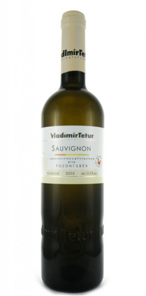 Sauvignon - pozdní sběr - bílé polosuché - 12,5% - vinařství Tetur - 0.75L
