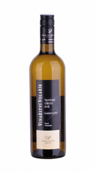 Volařík - Veltlínské červené rané- trať růžová - kabinetní víno - bílé suché 12,5% - 0.75L